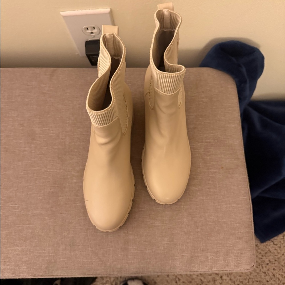 Cream Booties